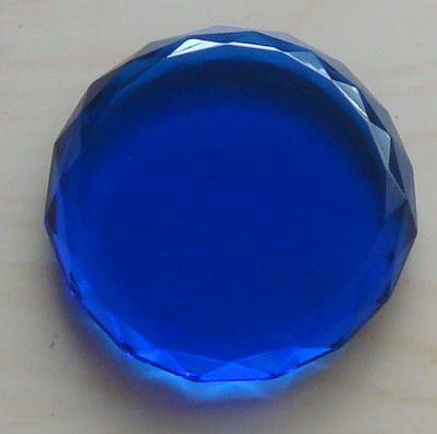 Blue Circle Paperweight - Click Image to Close