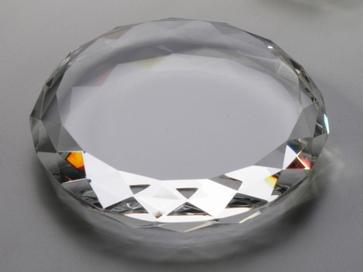 Crystal Round Paperweight - Click Image to Close