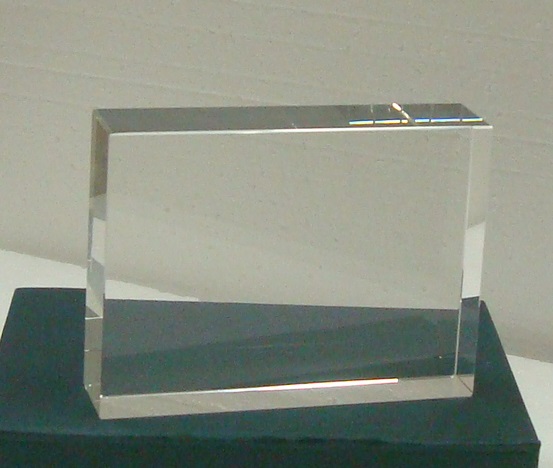 Clear Paperweight