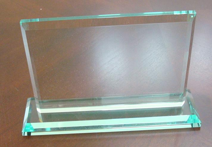 Glass plaque Glass plaque