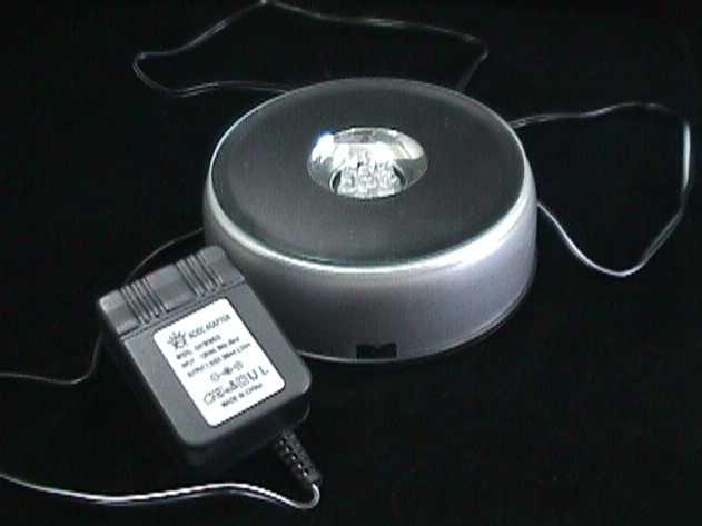 Rotating LED light base Rotating LED light base